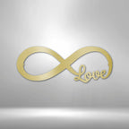 Infinite Love - Steel SignCustomly Gifts