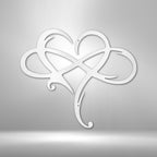 Infinity and Heart - Steel SignCustomly Gifts