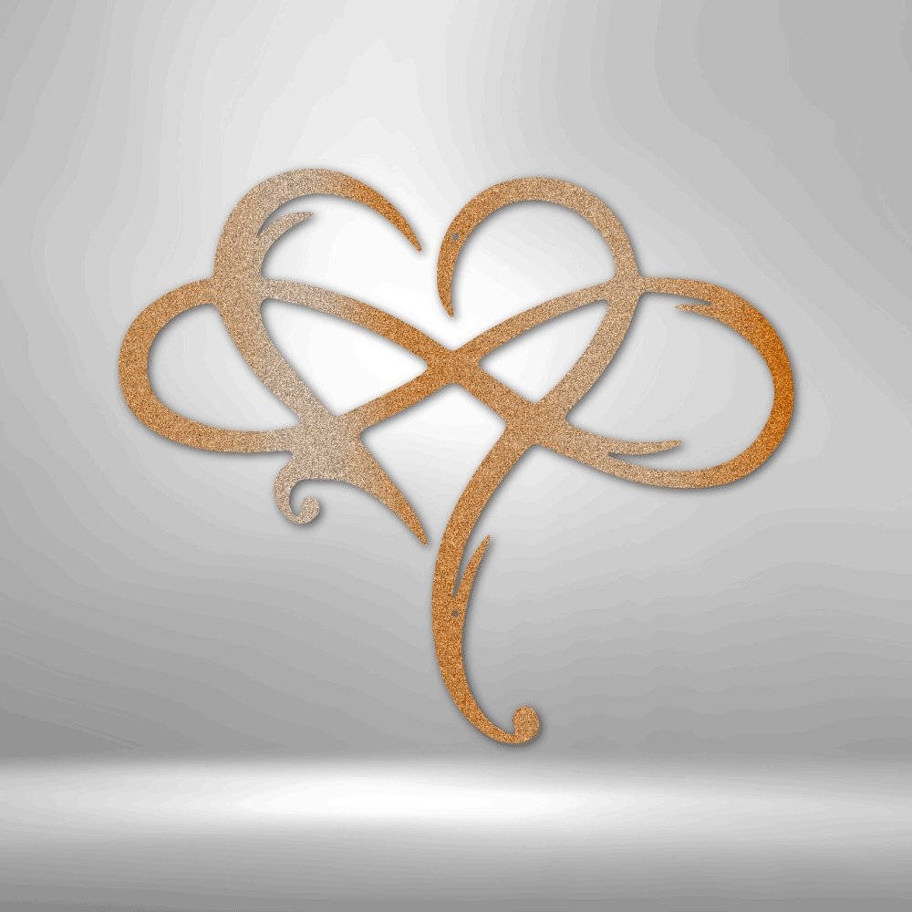 Infinity and Heart - Steel SignCustomly Gifts