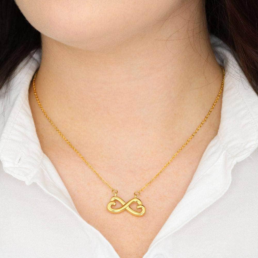 Infinity Hearts Necklace Christmas Give You The Stars Personalized Insert CardCustomly Gifts