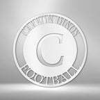Initial Personalized Family Name Text Steel SignCustomly Gifts