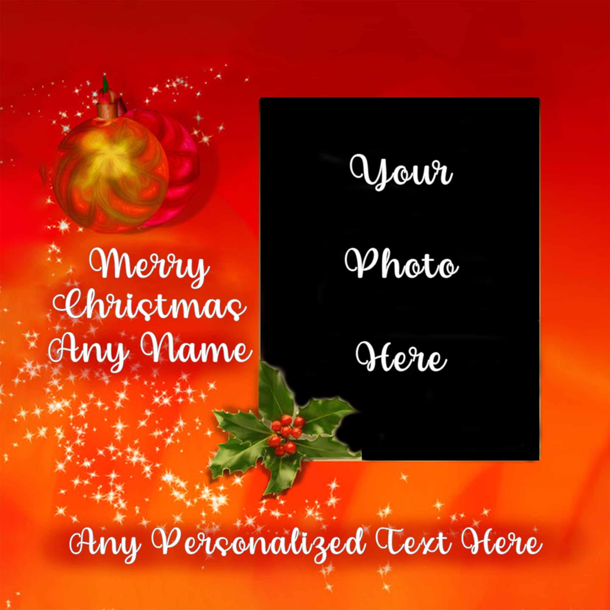 Interlocking Hearts Necklace Christmas Photo v1 Personalized Insert CardCustomly Gifts