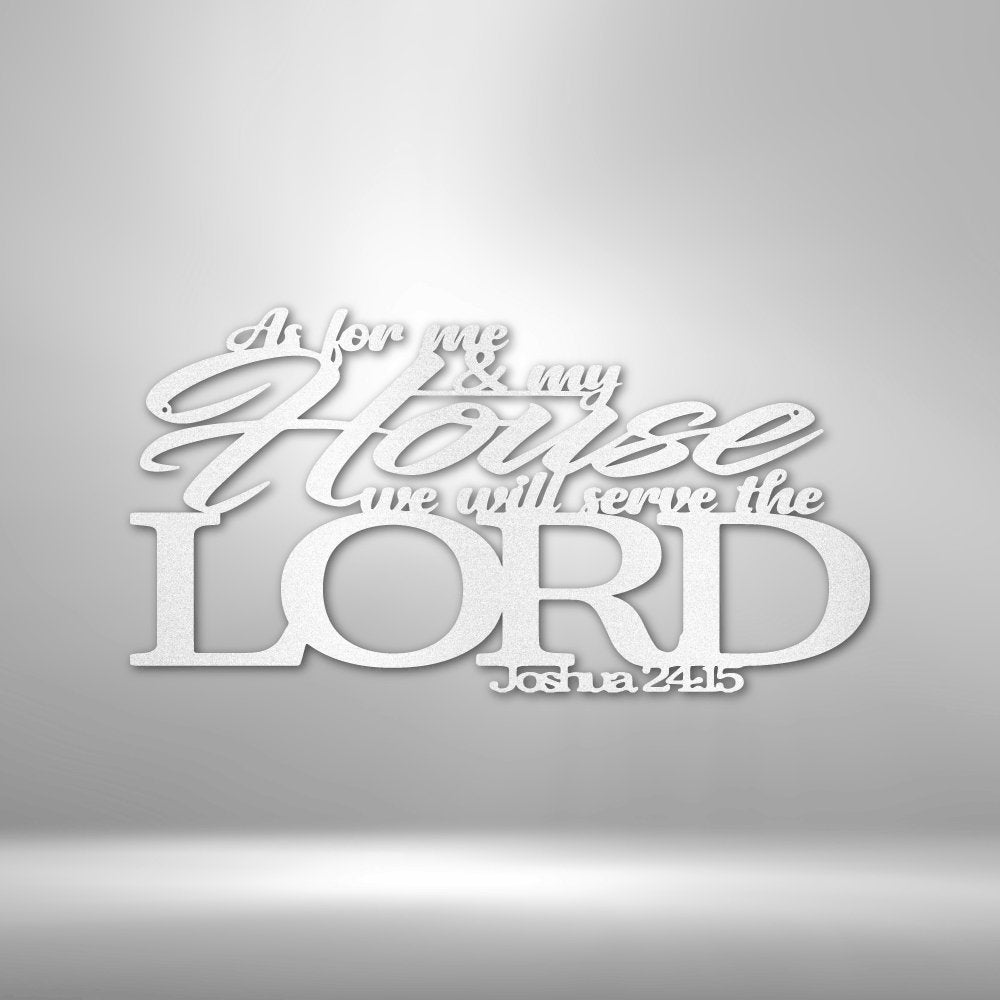 Joshua 24.15 Quote - Steel SignCustomly Gifts