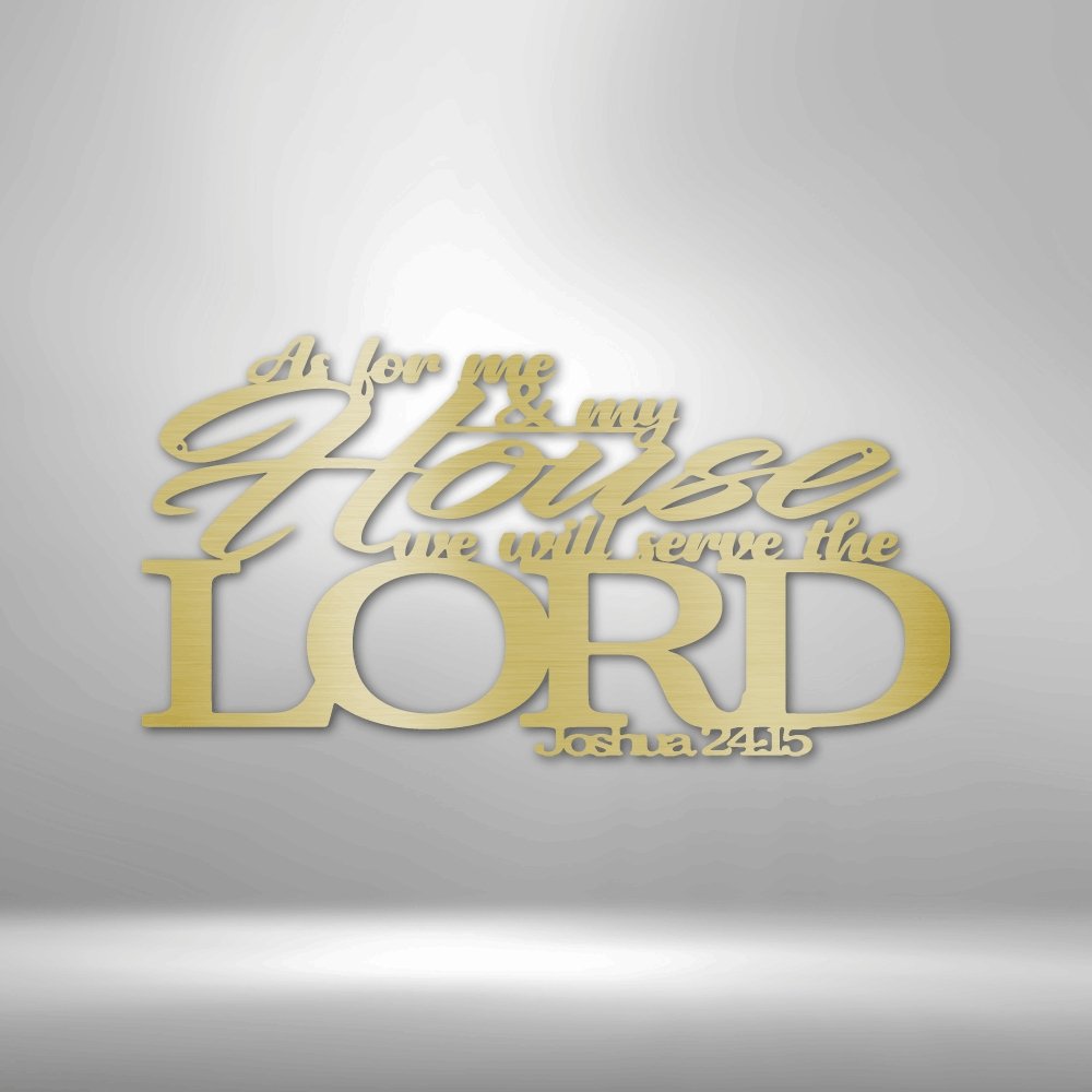 Joshua 24.15 Quote - Steel SignCustomly Gifts