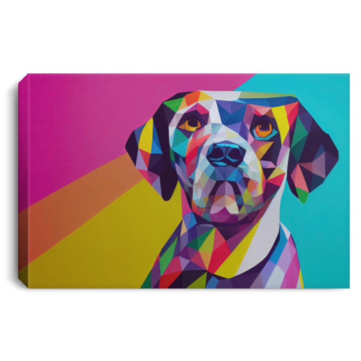 Labrador Retriever In Pop Art Style Canvas PrintCustomly Gifts