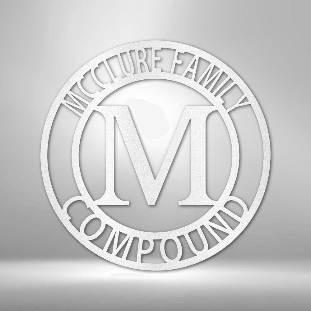 Letter Family Name Personalized Steel SignCustomly Gifts