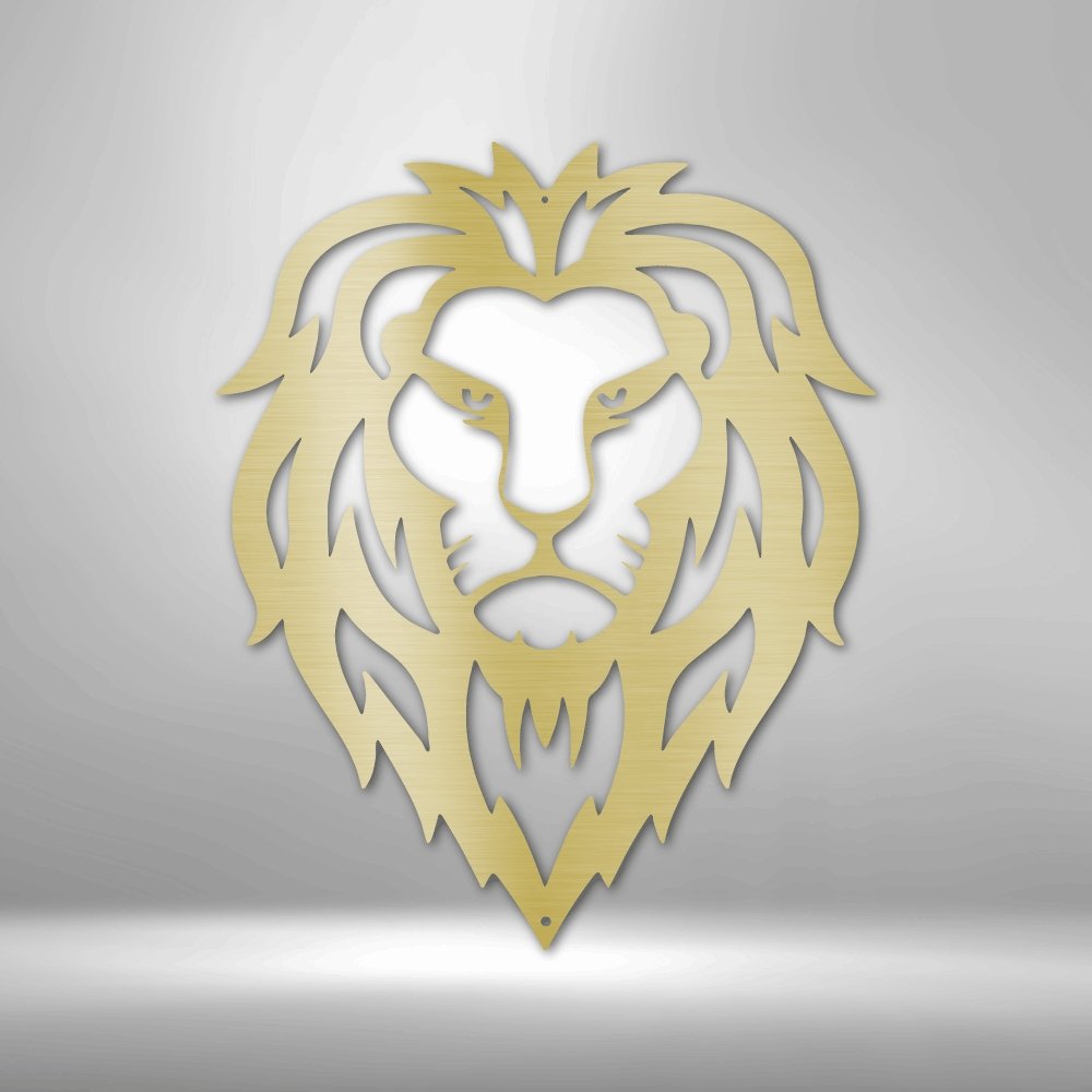 Lion Head - Steel SignCustomly Gifts