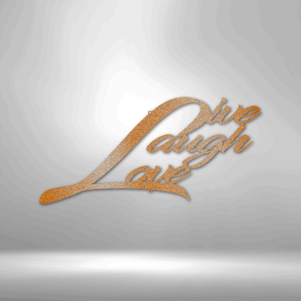 Live Laugh Love - Steel SignCustomly Gifts