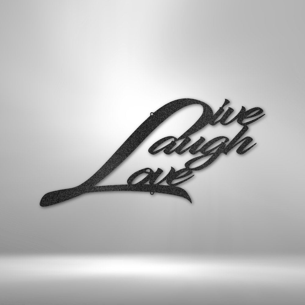 Live Laugh Love - Steel SignCustomly Gifts
