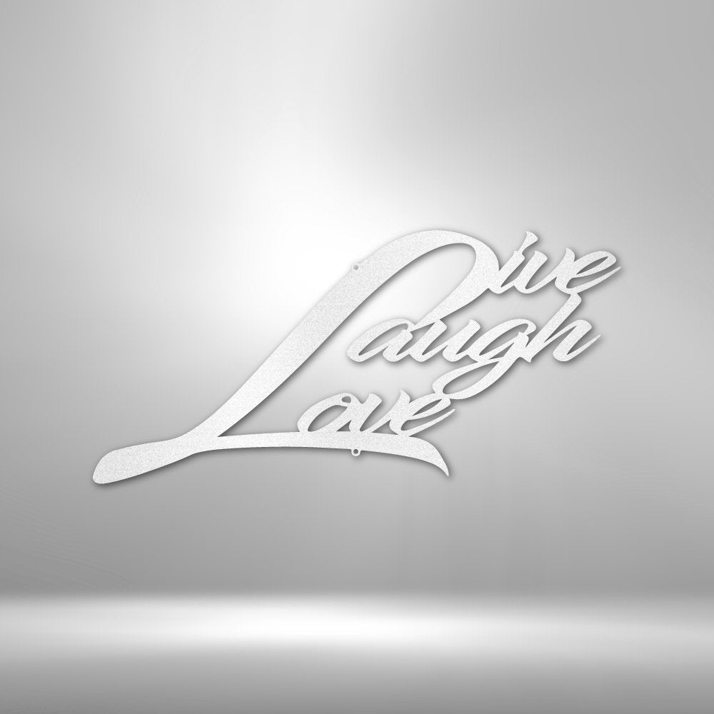 Live Laugh Love - Steel SignCustomly Gifts