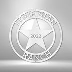 LoneStar 2 Personalized Name Text Steel SignCustomly Gifts