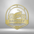 Love to Ride Motorcycle Personalized Name Text Steel SignCustomly Gifts