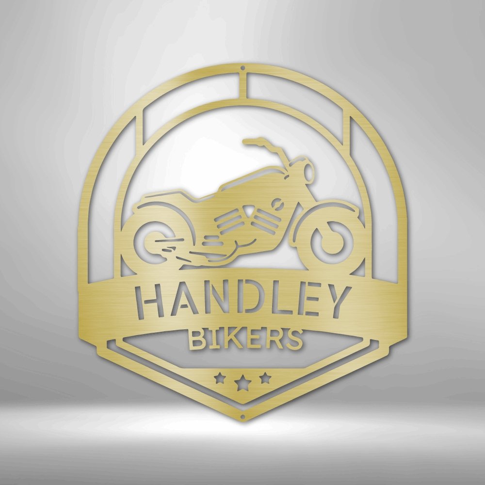 Love to Ride Motorcycle Personalized Name Text Steel SignCustomly Gifts