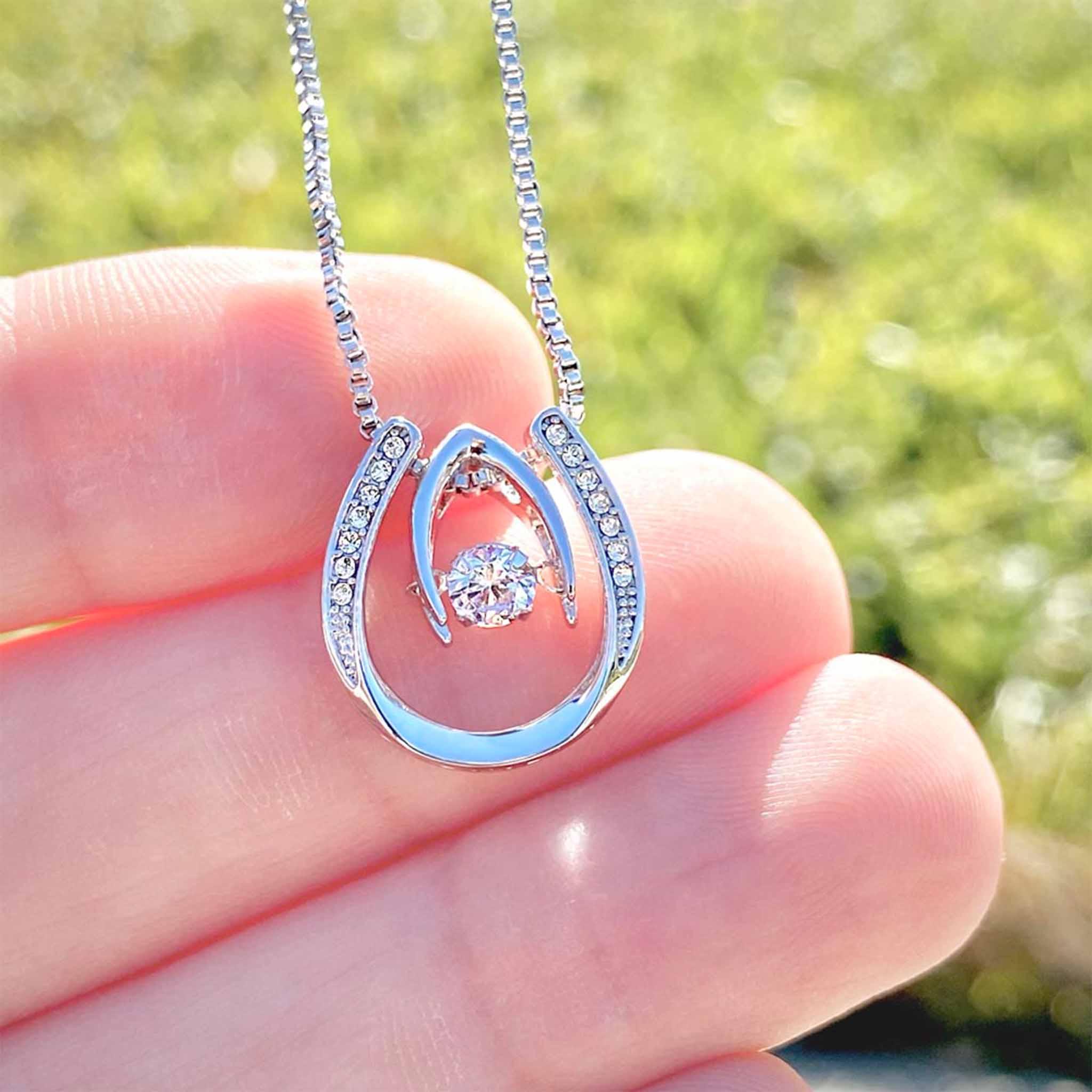 Lucky In Love Necklace If Ever There is a Tomorrow Personalized Insert CardCustomly Gifts
