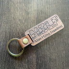 Man I Love Freedom - Wooden KeychainCustomly Gifts