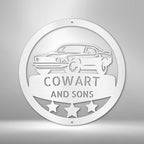 Master Workshop Classic Ford Mustang Personalized Steel SignCustomly Gifts