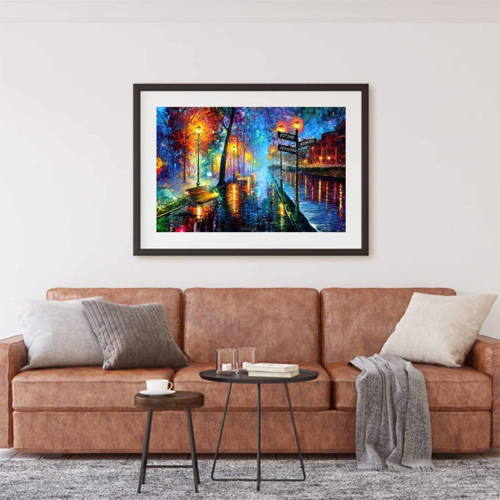 Melody of The Night Personalized Street Signs Impressionist Style PosterCustomly Gifts