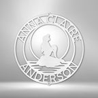 Mermaid 2 Personalized Name Text Steel SignCustomly Gifts