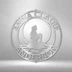 Mermaid 2 Personalized Name Text Steel SignCustomly Gifts