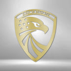 Modern Eagle Personalized Name Text Steel SignCustomly Gifts