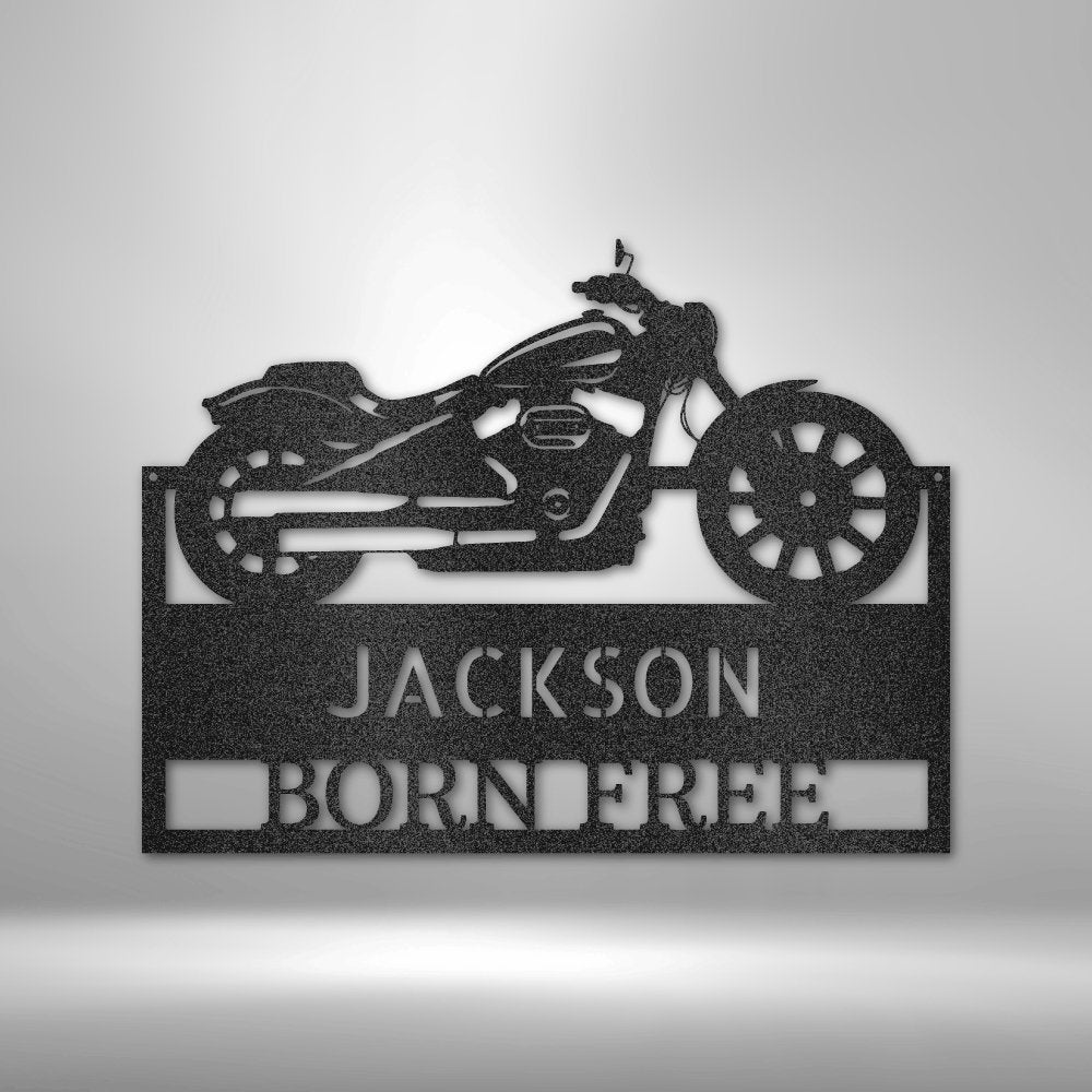 Moto Shop Personalized Name Text Steel SignCustomly Gifts