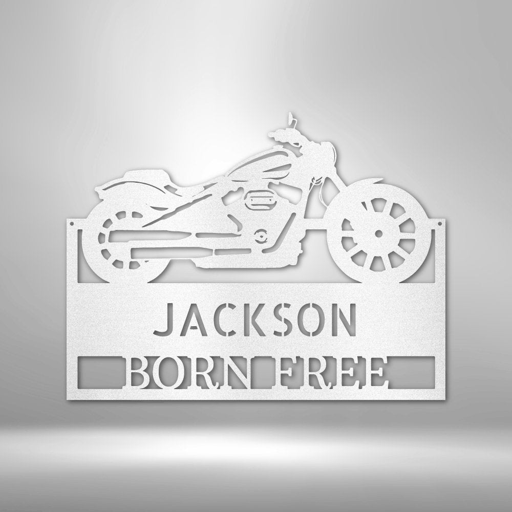 Moto Shop Personalized Name Text Steel SignCustomly Gifts