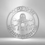 Motorcycle 5 Personalized Name Text Steel SignCustomly Gifts