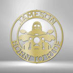 Motorcycle 5 Personalized Name Text Steel SignCustomly Gifts