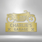 Motorcycle Adventure Personalized Name Text Steel SignCustomly Gifts