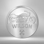 Motorcycle Master Personalized Name Text Steel SignCustomly Gifts