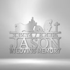 Motorcycle Remembrance Personalized Name Text Date Steel SignCustomly Gifts