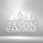 Motorcycle Remembrance Personalized Name Text Date Steel SignCustomly Gifts