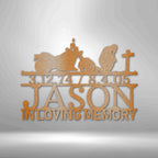 Motorcycle Remembrance Personalized Name Text Date Steel SignCustomly Gifts
