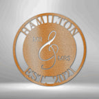 Mr. and Mrs. Personalized Names Text Steel SignCustomly Gifts