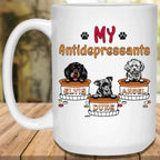 My Antidepressants Custom Personalized Dog Lovers Coffee MugCustomly Gifts