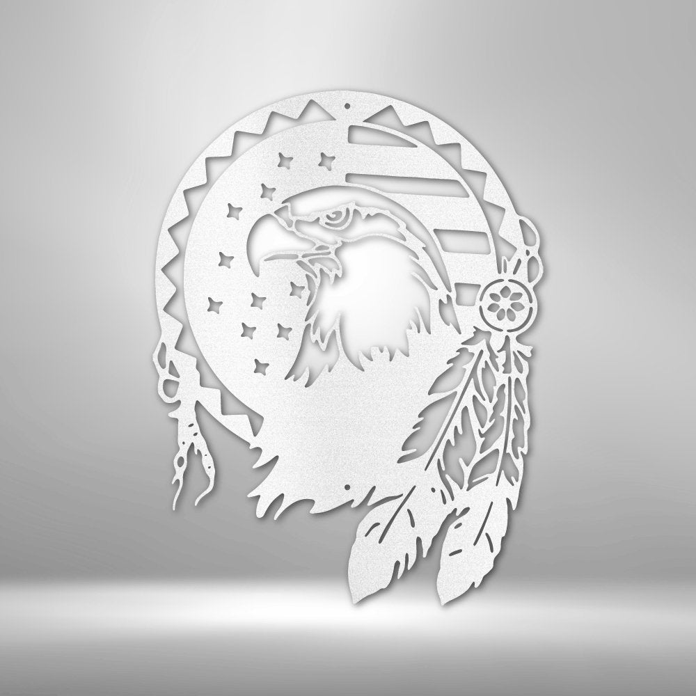 Native Eagle - Steel SignCustomly Gifts