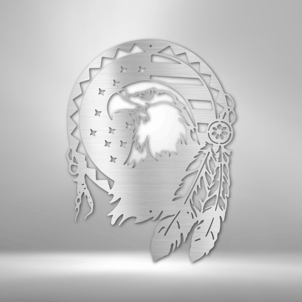 Native Eagle - Steel SignCustomly Gifts