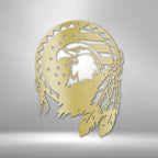 Native Eagle - Steel SignCustomly Gifts