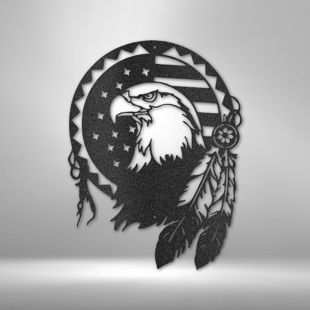 Native Eagle - Steel SignCustomly Gifts