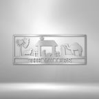 Nativity Personalized Name Text Steel SignCustomly Gifts