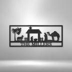 Nativity Personalized Name Text Steel SignCustomly Gifts