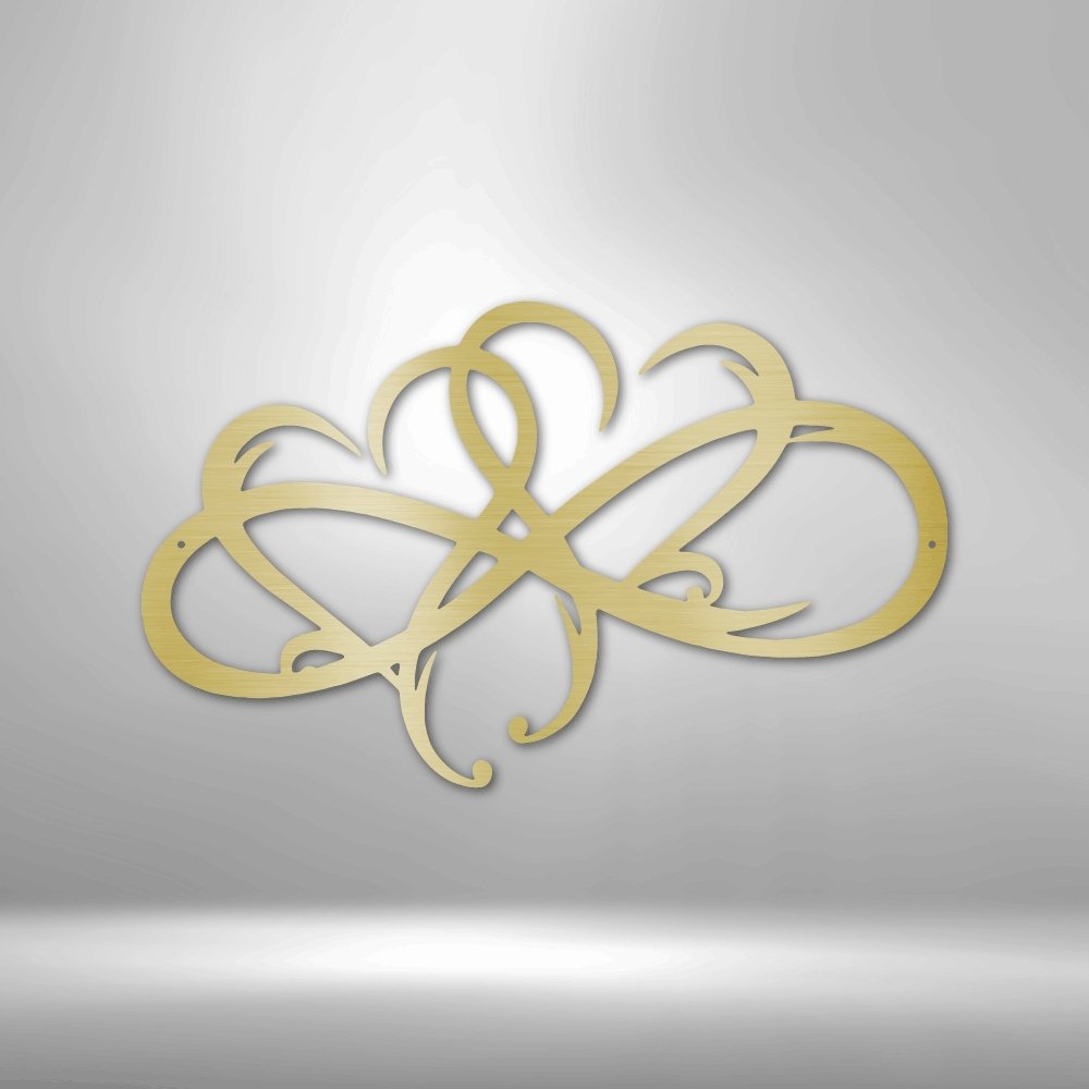 New Infinity Hearts - Steel SignCustomly Gifts