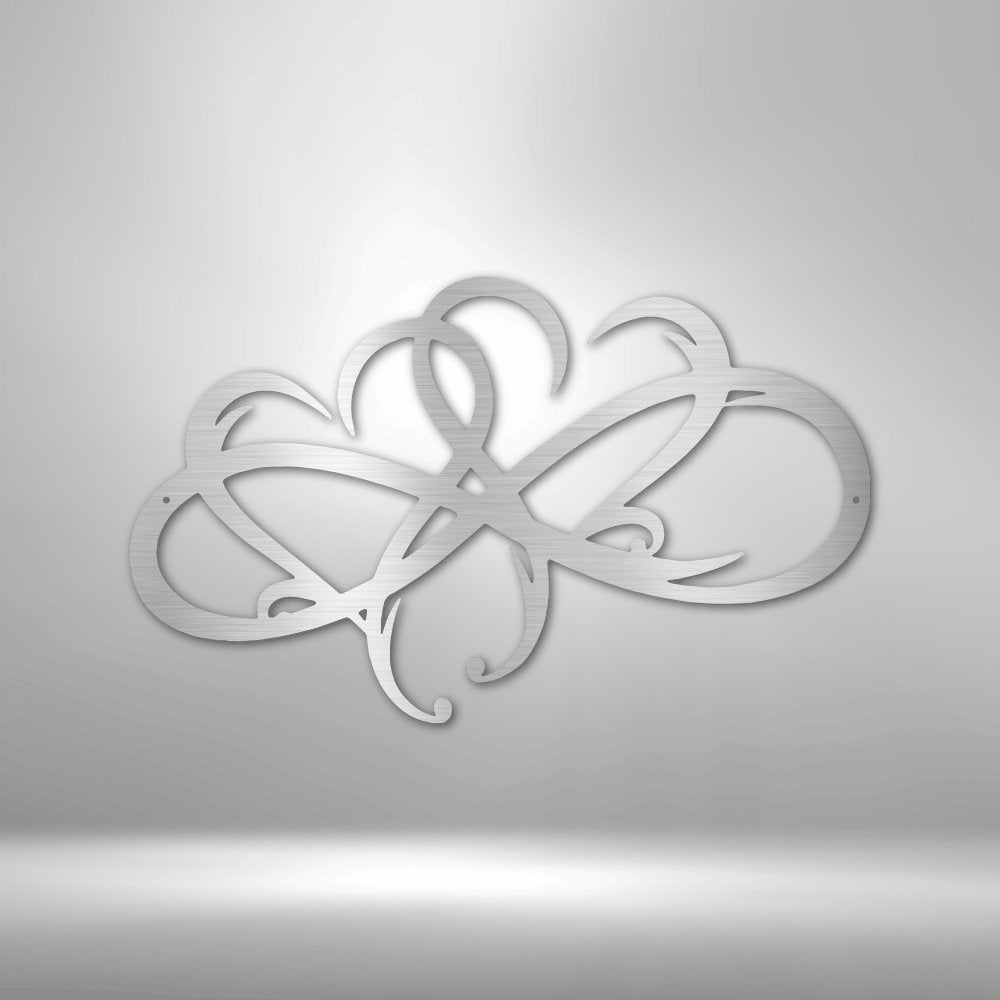New Infinity Hearts - Steel SignCustomly Gifts