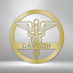 Nurse Monogram Personalized Name Text Steel SignCustomly Gifts