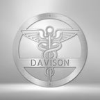 Nurse Monogram Personalized Name Text Steel SignCustomly Gifts