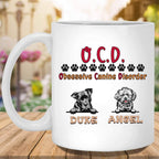 O.C.D. Obsessive Canine Disorder Custom Personalized Dog Lovers Coffee MugCustomly Gifts