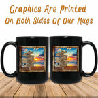 Ocean Beach Sunset v2 Personalized Multi-Names Directional Sign MugCustomly Gifts