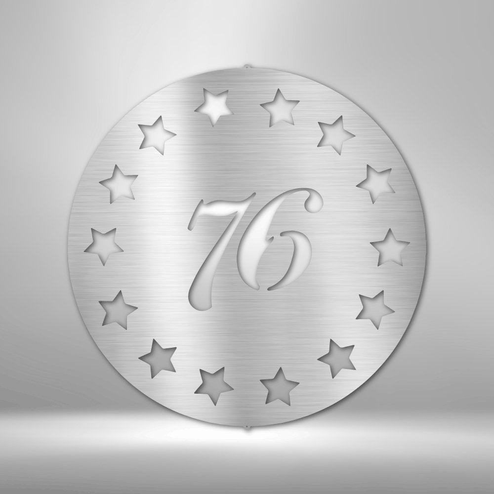 Old School 76 - Steel SignCustomly Gifts