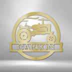 Old Tractor Personalized Steel Metal Sign Wall ArtCustomly Gifts