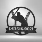 On Deck Baseball Personalized Name Text Metal SignCustomly Gifts
